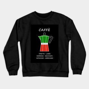 Breakfast morning black coffee Expresso Italy Vintage Crewneck Sweatshirt